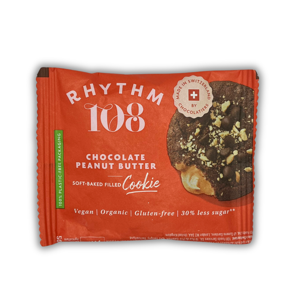 Rhythm 108 瑞士純素巧克力花生醬軟心餅 50g